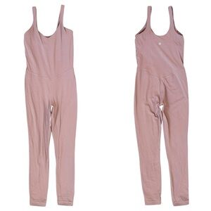 Lululemon Align Bodysuit 25" Double Lined No Padded Cups Twilight Rose Size 4